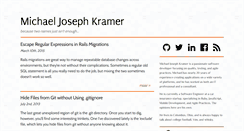 Desktop Screenshot of michaeljosephkramer.com